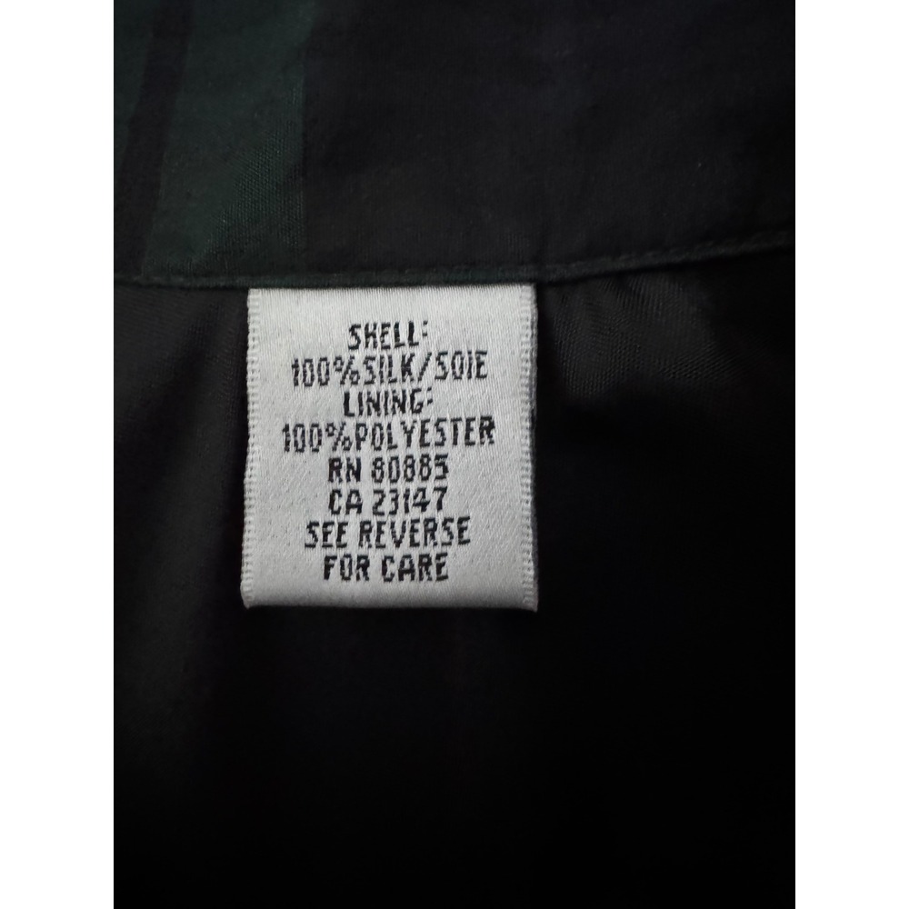 Talbots Taffeta Tartan Plaid Maxi Skirt 100% Silk Christmas Holiday Size 4 - Picture 7 of 8